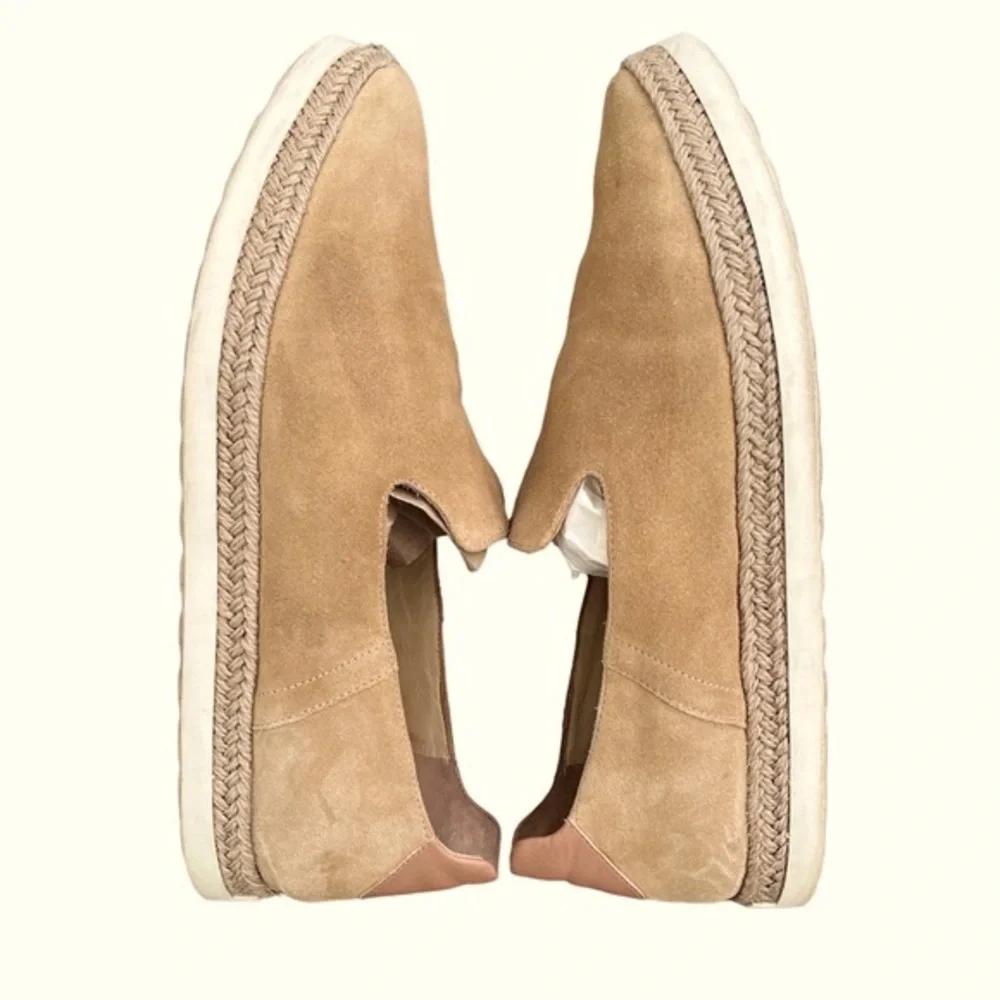 Vince Women’s Neutral Camel Suede Slip-on Espadrille Sneakers size 9.5 - Picture 6 of 10